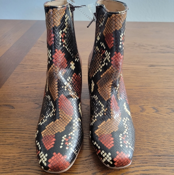 Steve Madden Darma Snakeskin Booties 